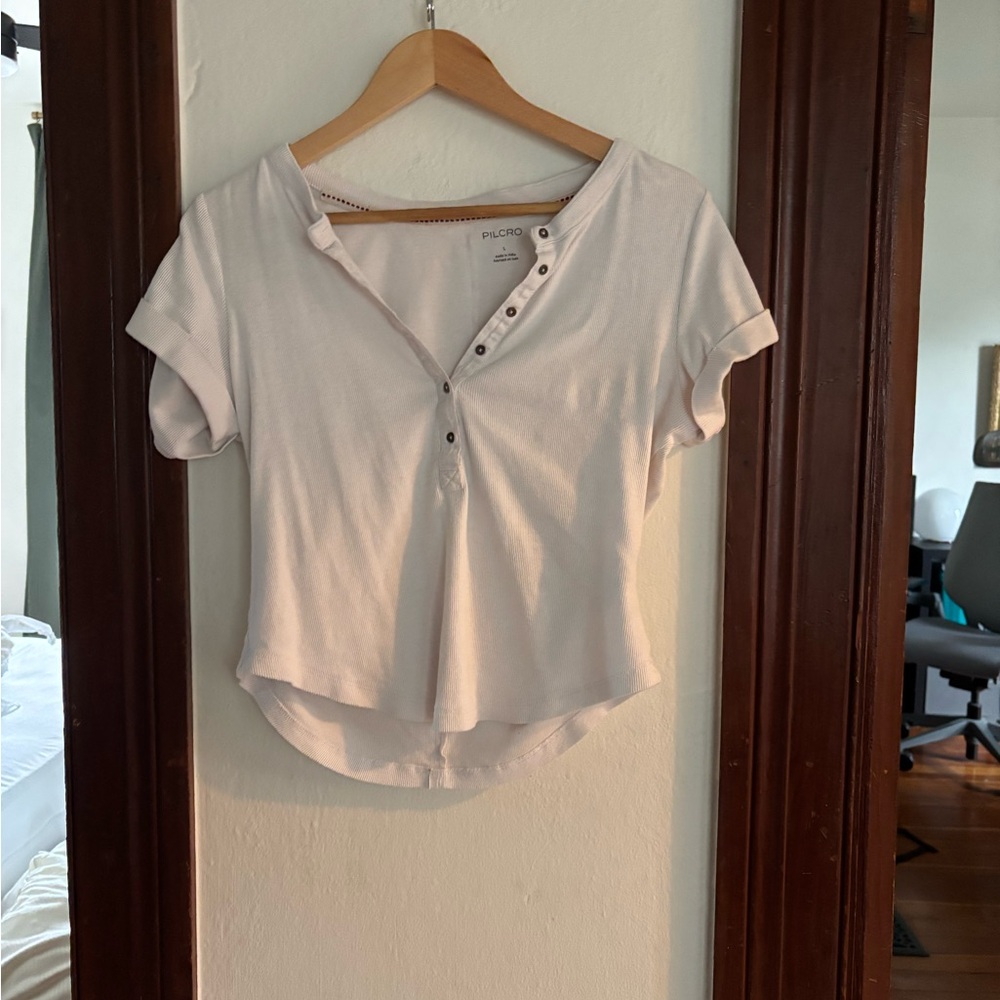 Anthropologie White Tee